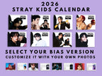 Custom 2026 Lee know Stray kids calendar