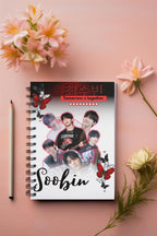 Custom Kpop Idol Notebook: Ruled Line Spiral Notebook