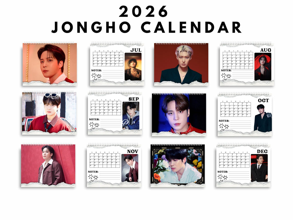 Custom 2026 Jongho calendar