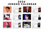 Custom 2026 Jongho calendar