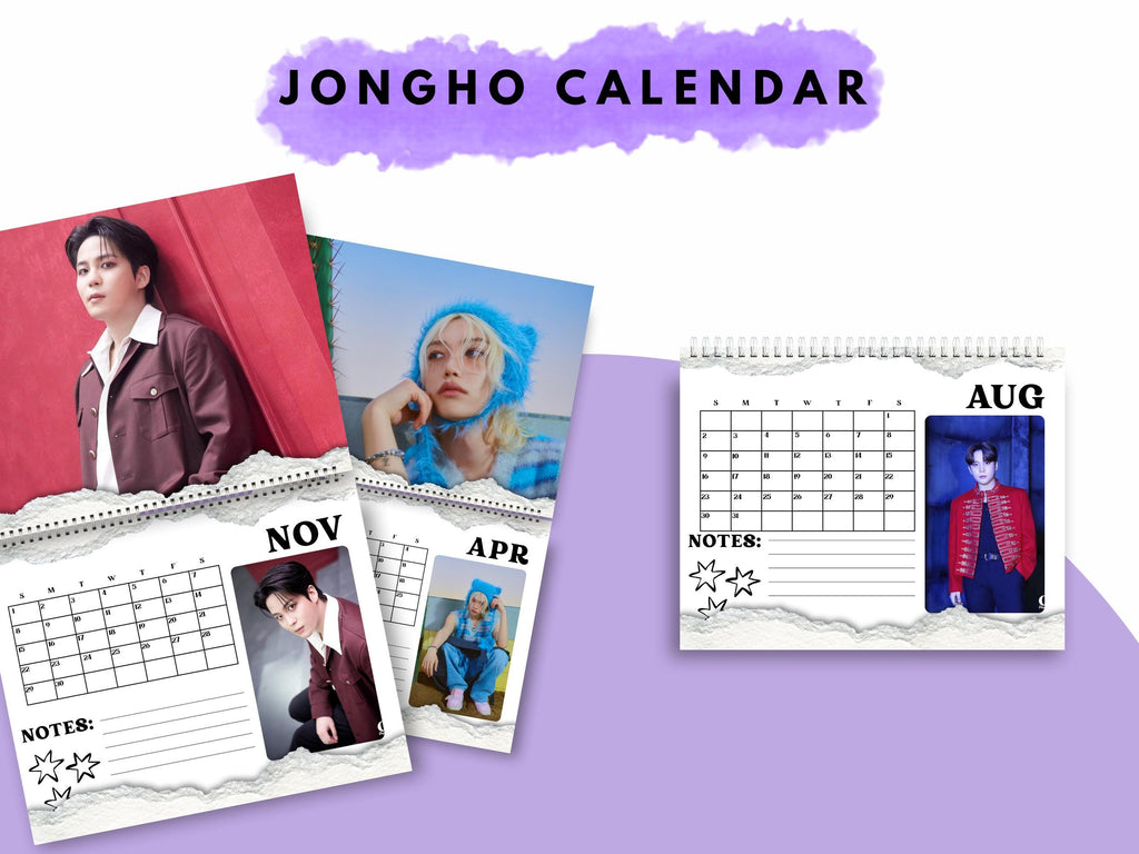 Custom 2026 Jongho calendar