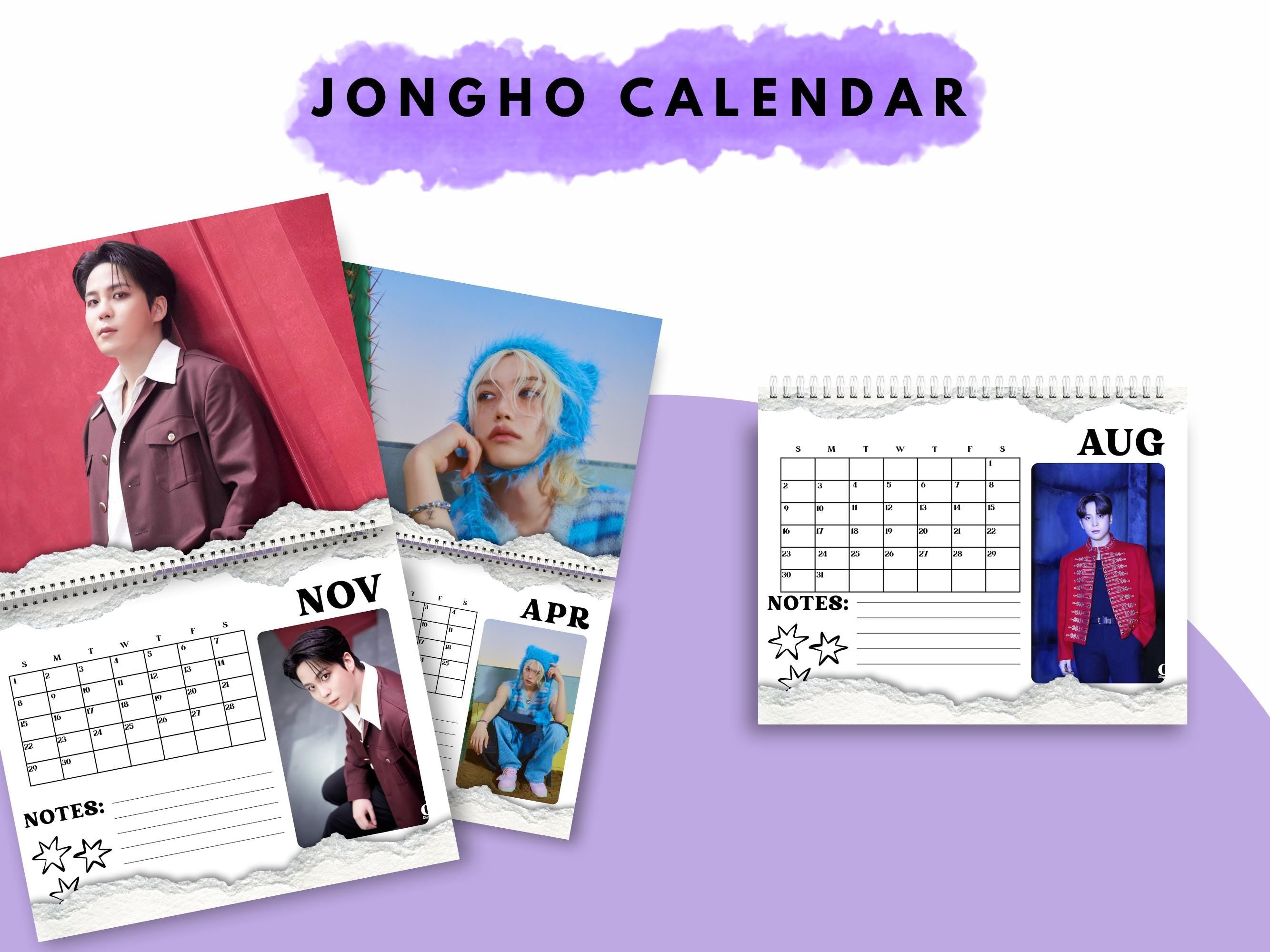 Custom 2026 Jongho calendar