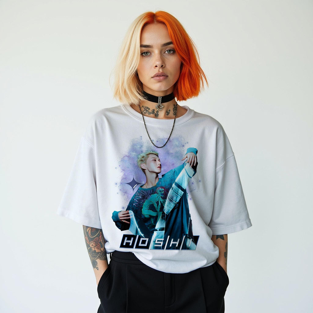 Hoshi Seventeen Inspired Vintage Tee: Soft Cotton Carats Fan Shirt