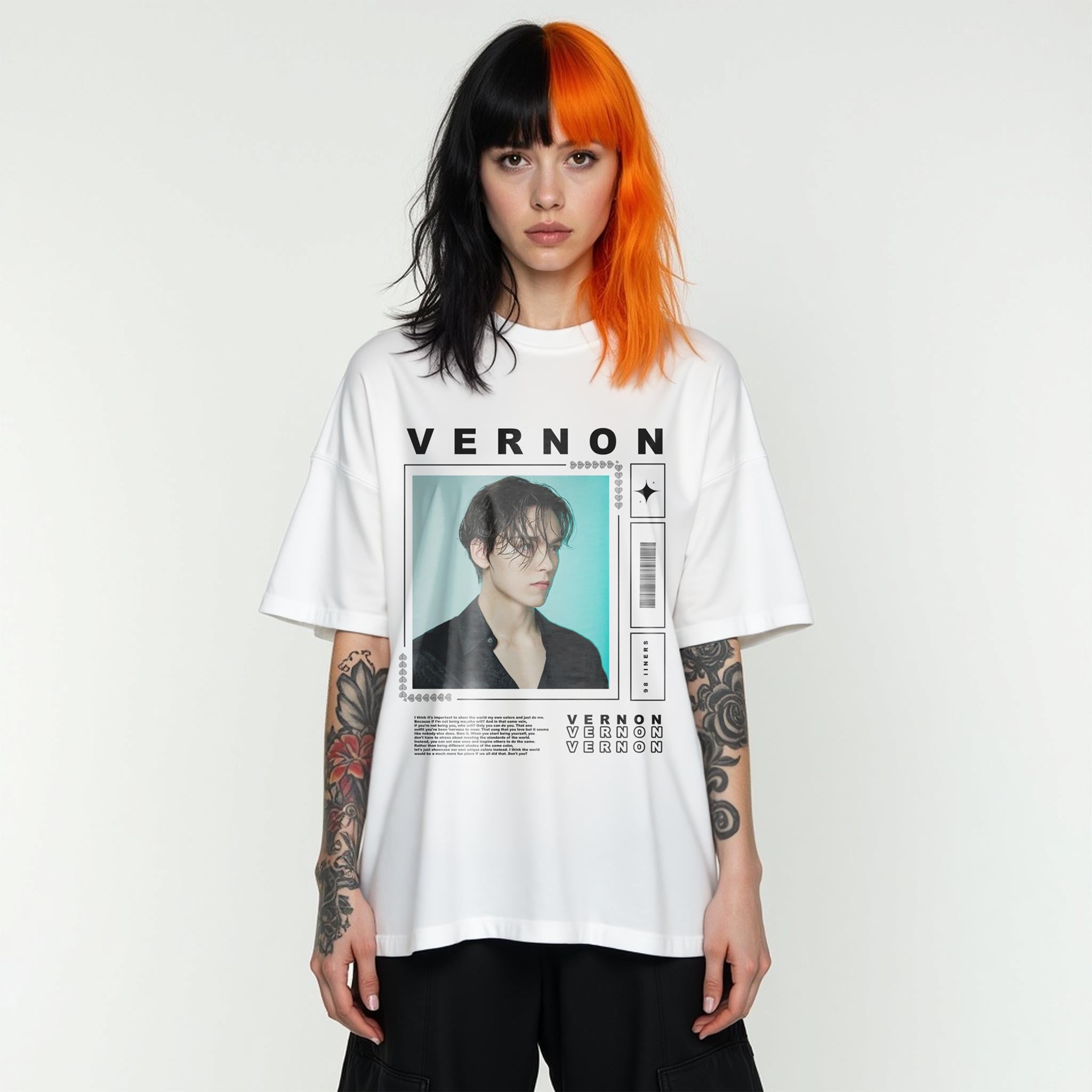 Vernon Seventeen Kpop Shirt: Vintage Graphic Tee for Carats
