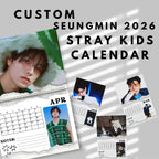Custom 2026 Seungmin Stray kids calendar