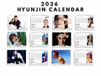 Custom 2026 Hyunjin Stray kids calendars