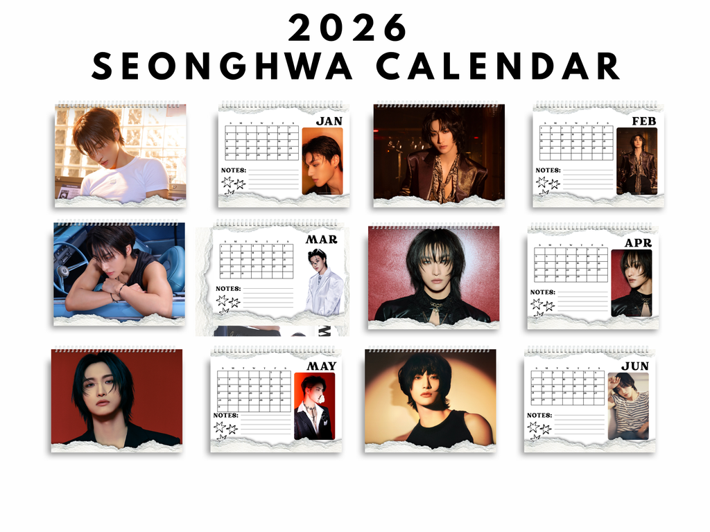 Custom Seonghwa 2026 calendar