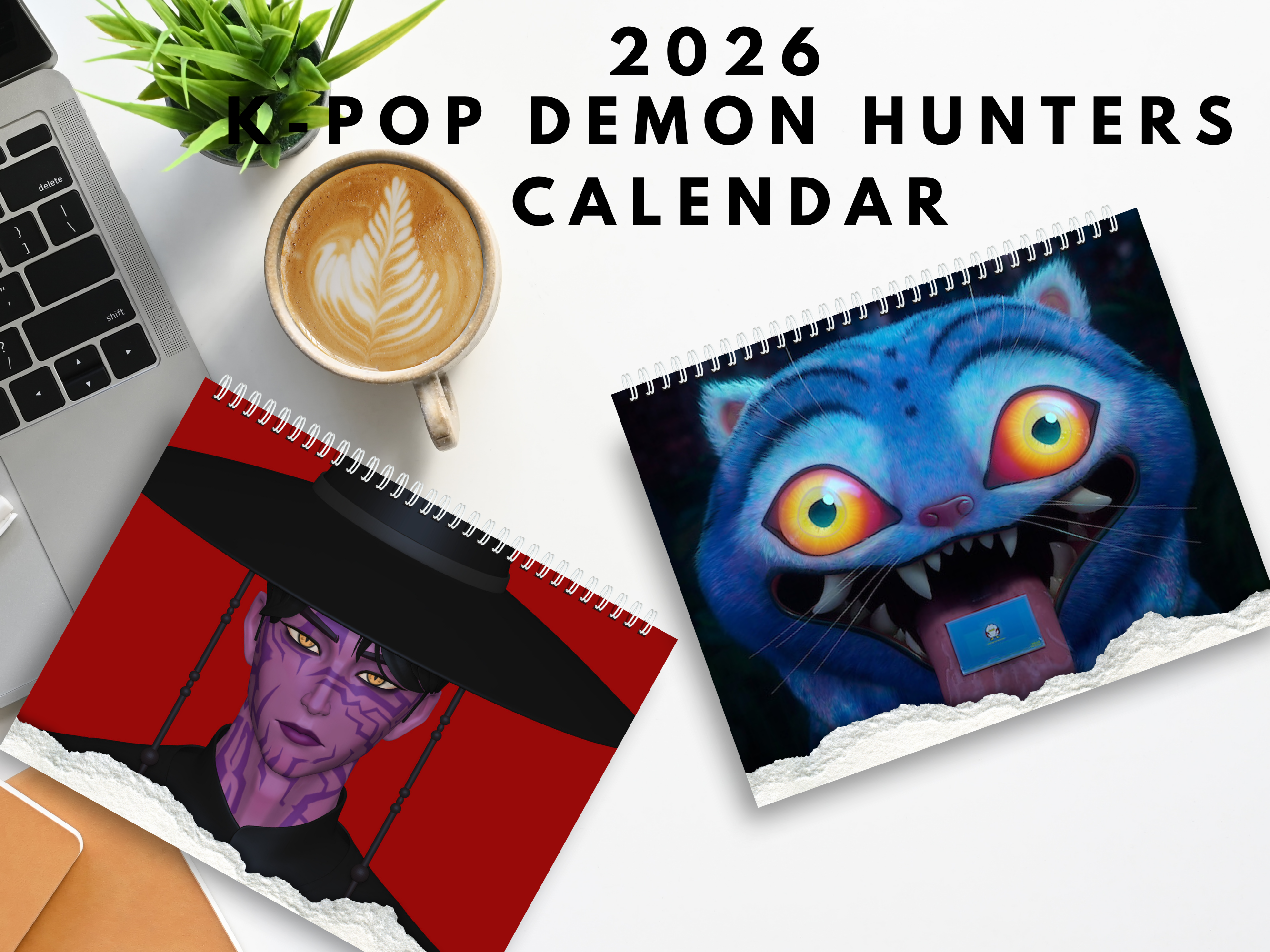 kpop demon hunters wall calendar