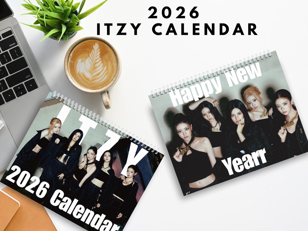 Custom Itzy 2026 wall calendar