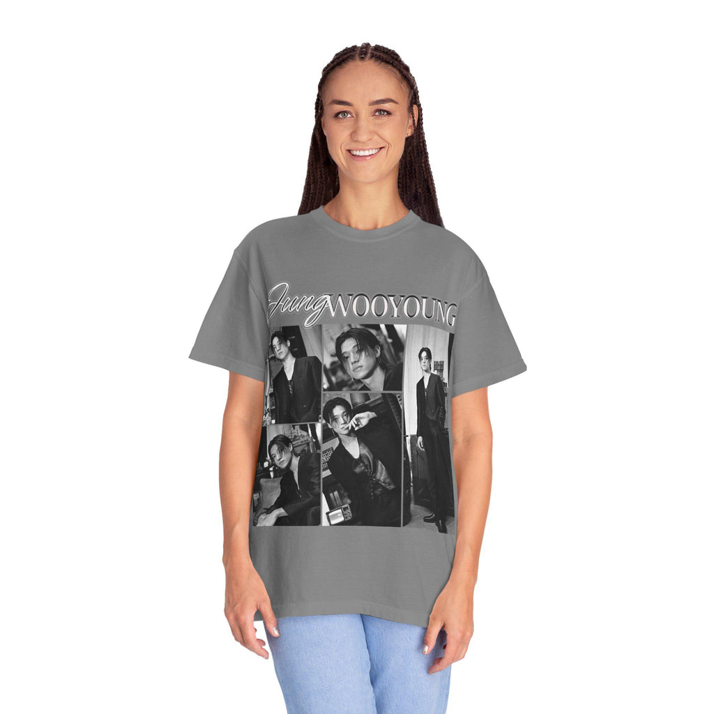 Vintage Wooyoung Shirt: Soft Cotton Tee for ATINY