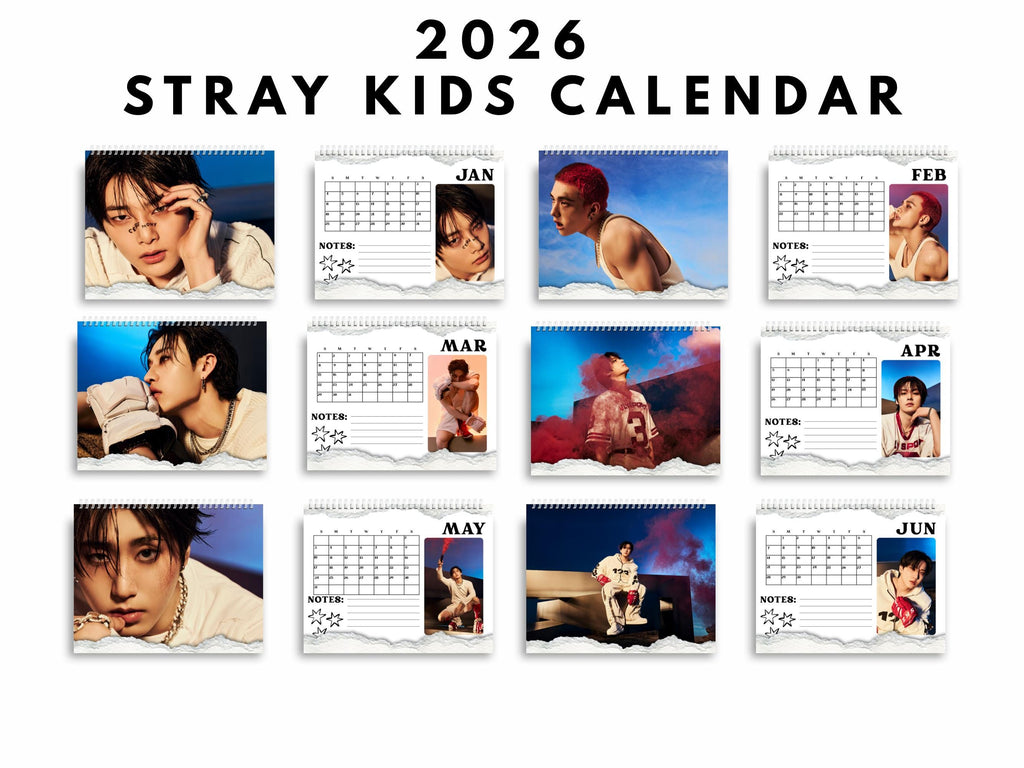 Custom Stray Kids Calendar 2026