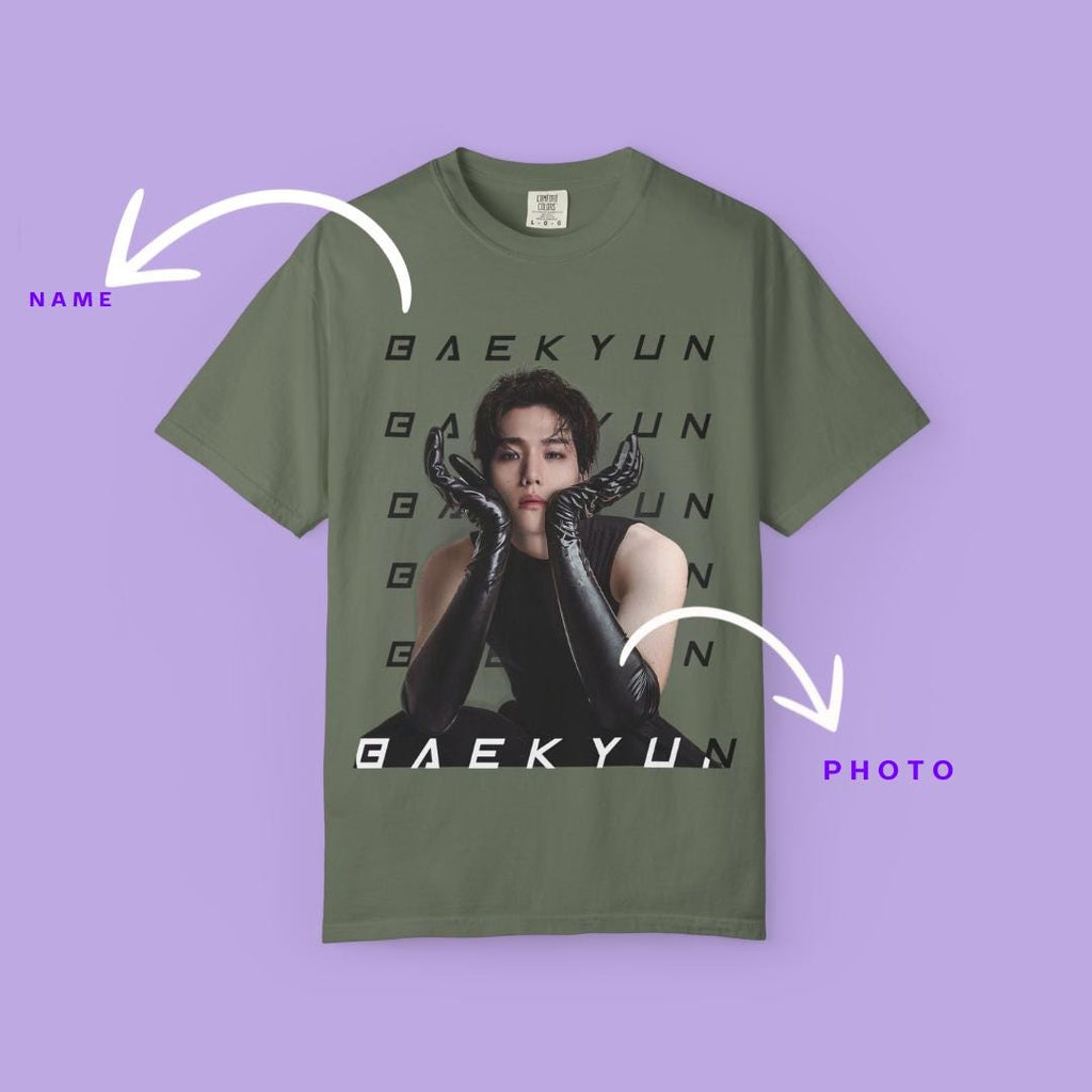 Baekhyun Kpop Comfort Colors Tee: Oversized EXO Fan Shirt
