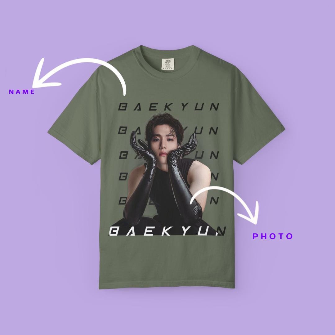 Baekhyun Kpop Comfort Colors Tee: Oversized EXO Fan Shirt
