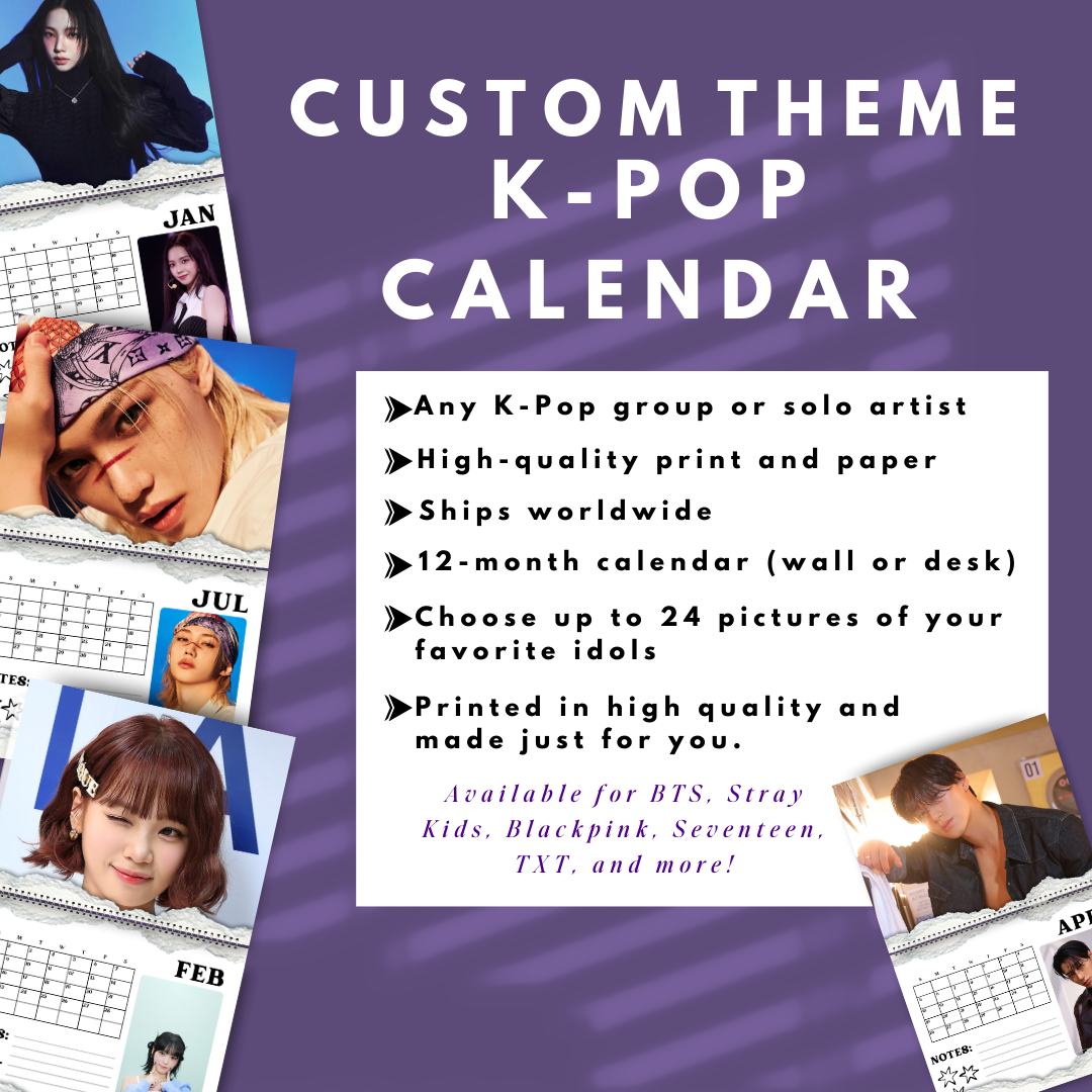 Custom Theme K-pop Calendar