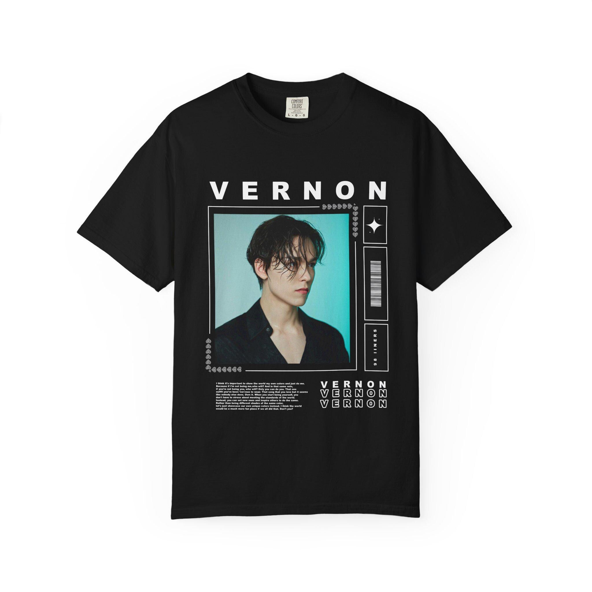 Vernon Seventeen Kpop Shirt: Vintage Graphic Tee for Carats