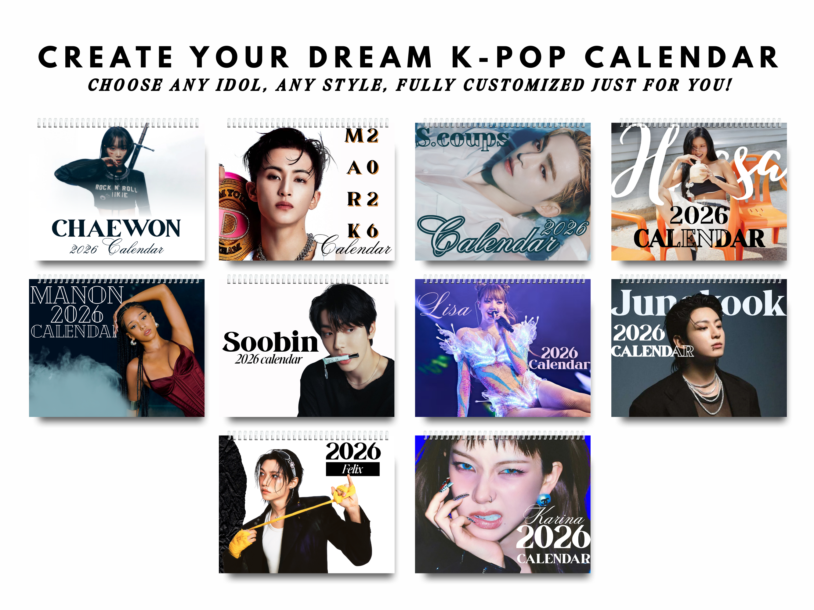 Custom Theme K-pop Calendar