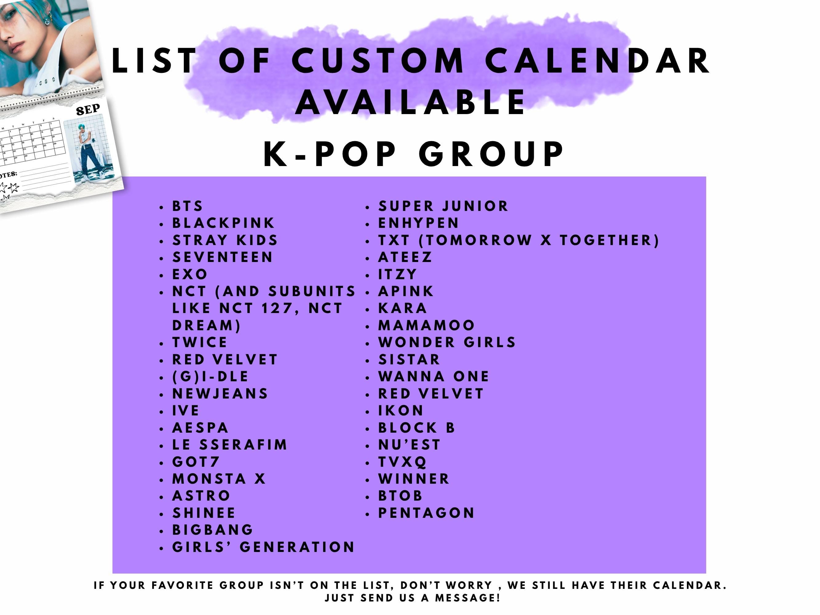 Custom Mingi calendar  2026