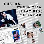 Custom 2026 Hyunjin Stray kids calendars