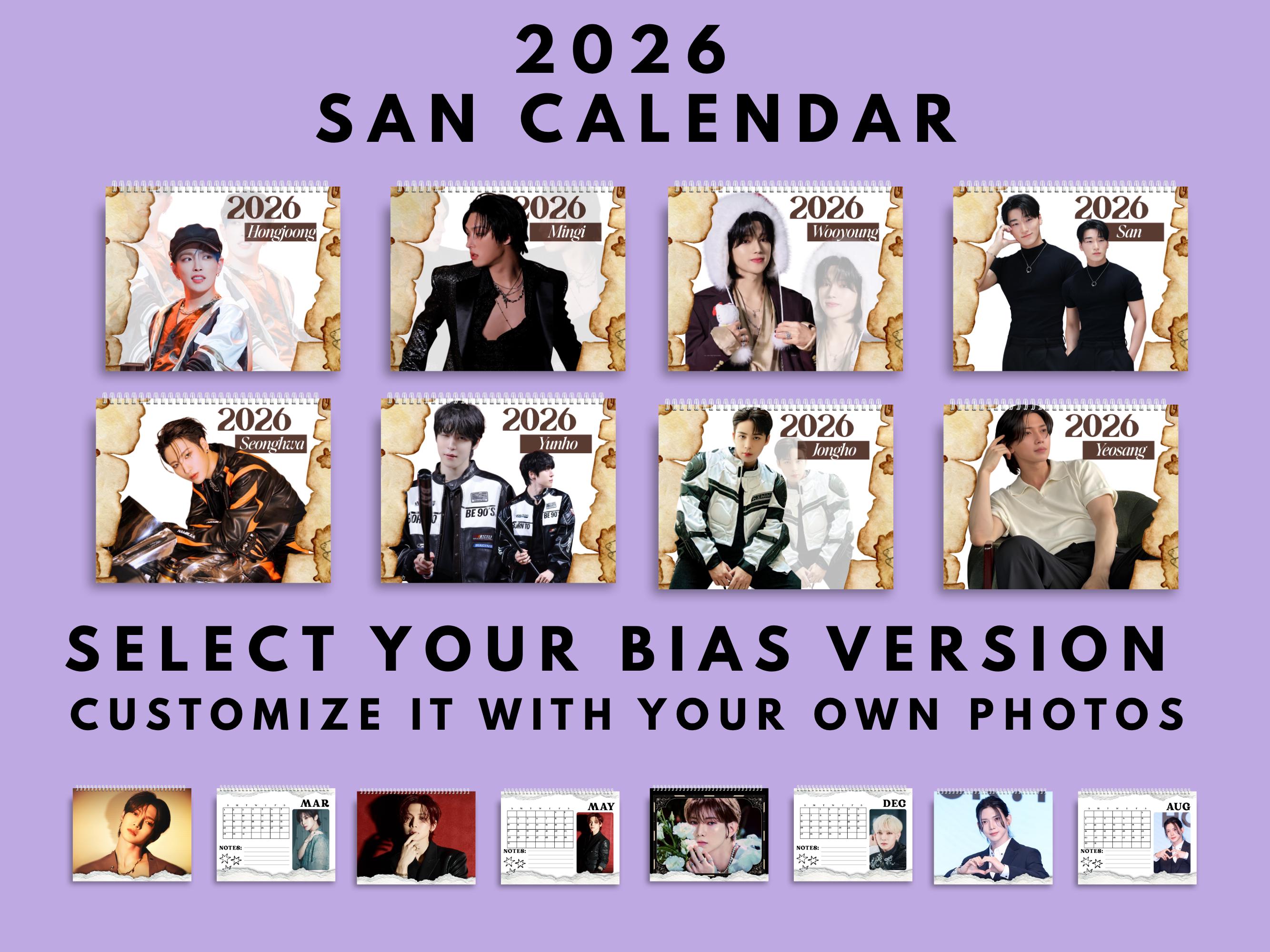 Custom San calendar  2026