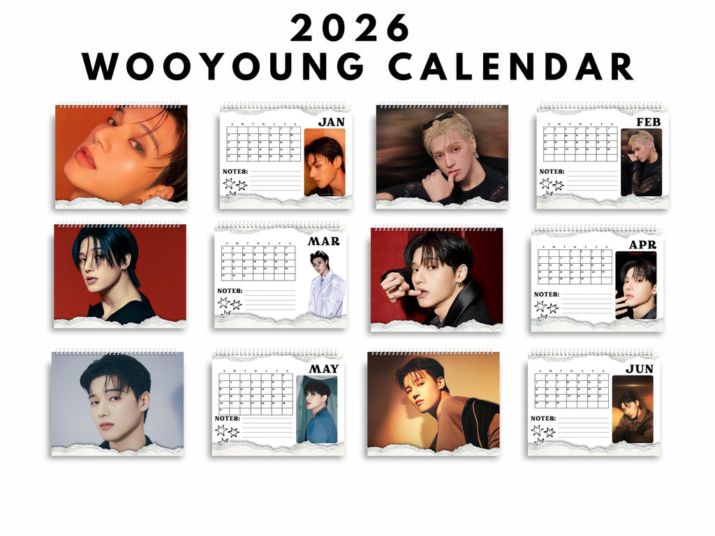 Custom 2026 Wooyoung Calendar