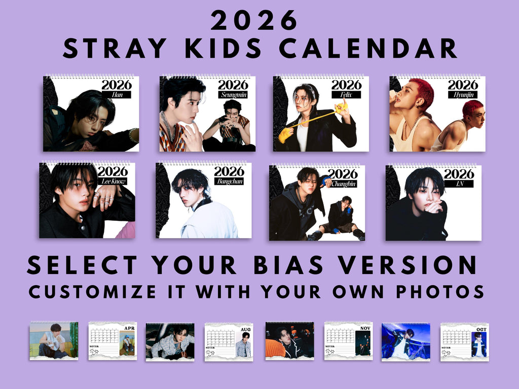 Custom 2026 Changbin Stray kids calendar