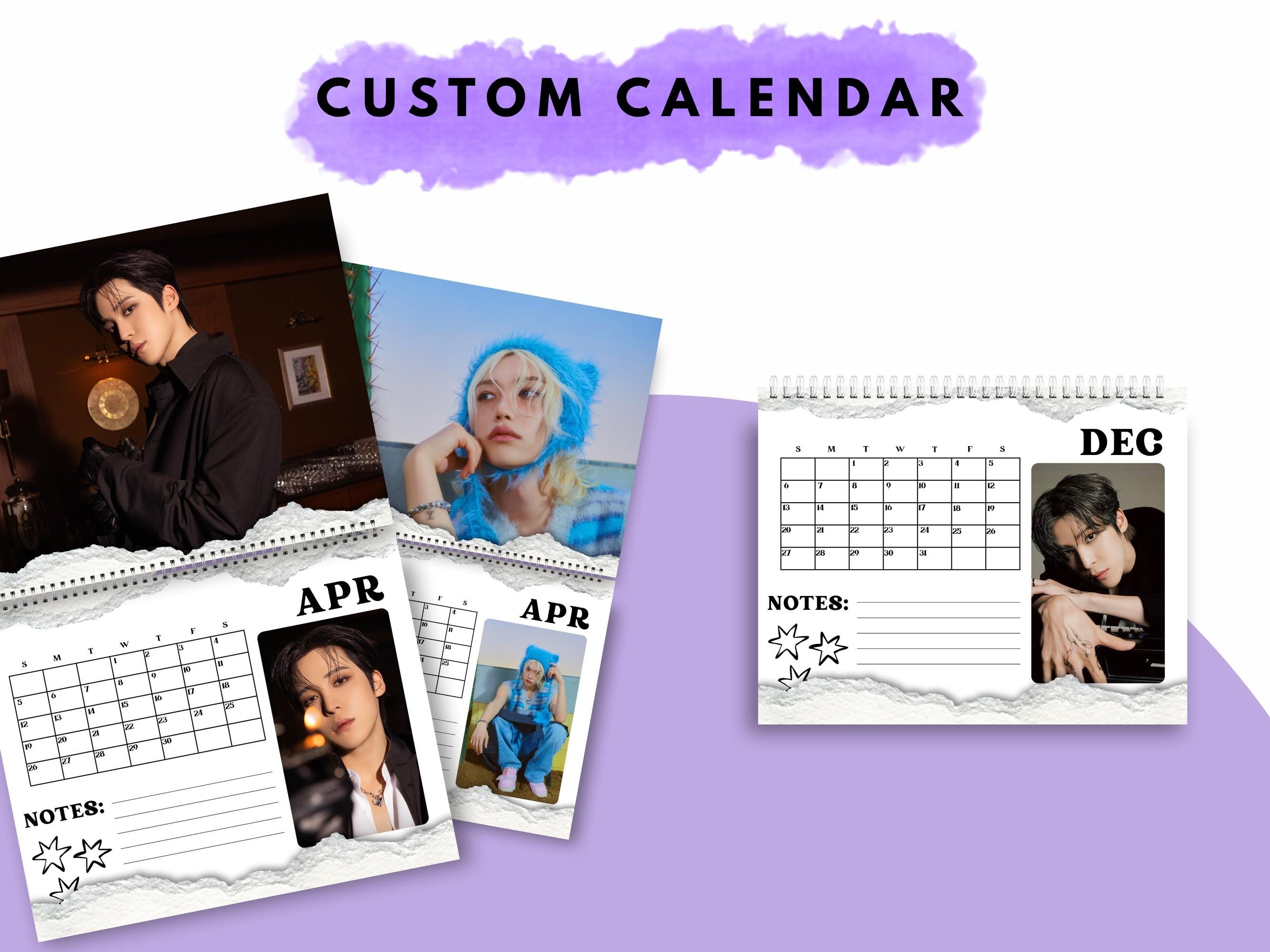 Custom Yunho Ateez Calendar