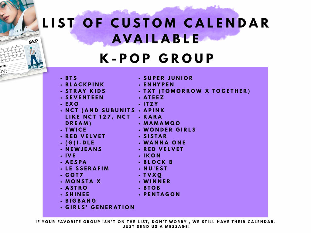 Katseye 2026 Wall Calendar