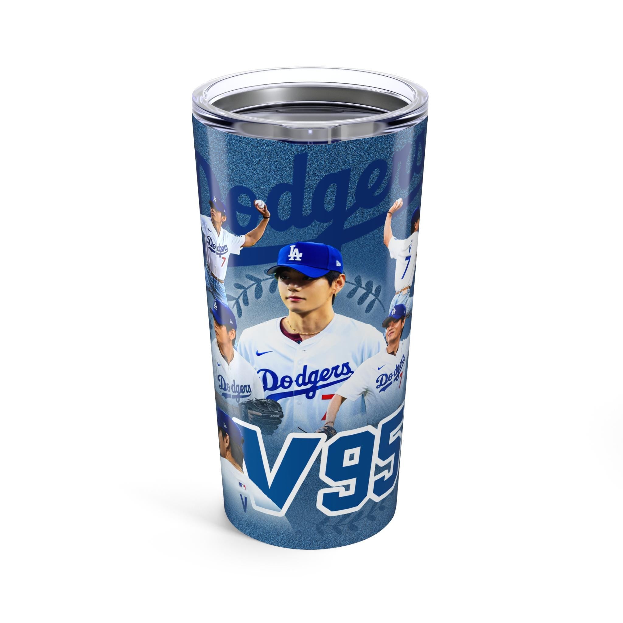 BTS V Dodgers Tumbler: Kpop Stainless Steel 20oz