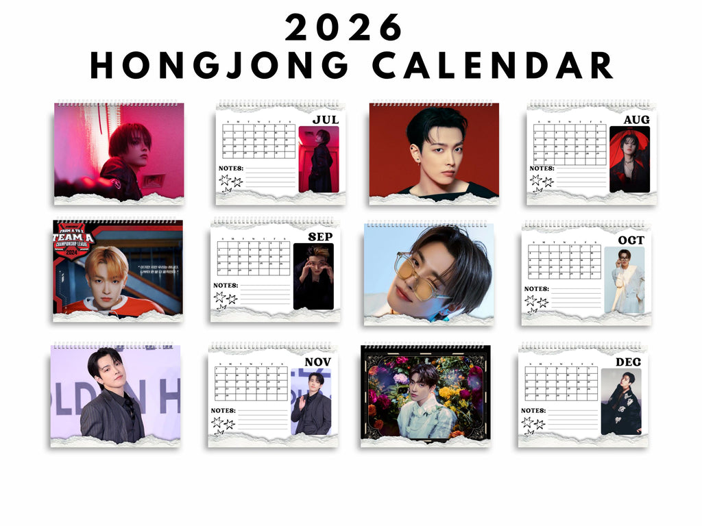 Custom 2026 Hongjoong Ateez Calendar