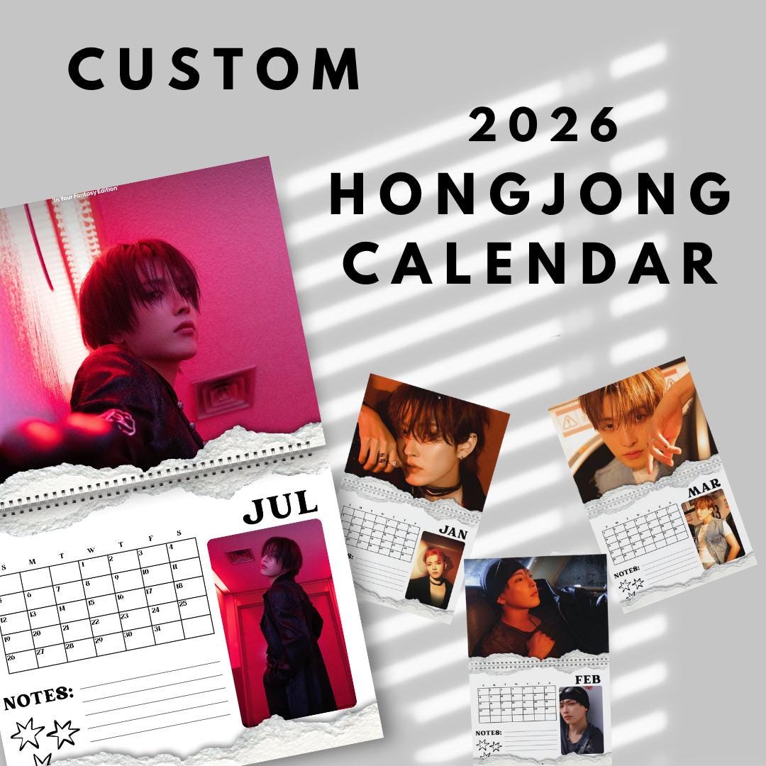 Custom 2026 Hongjoong Ateez Calendar