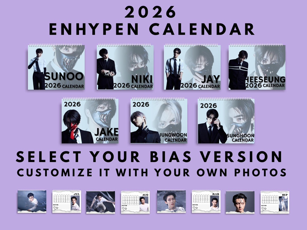 Enhypen 2026 wall Calendar