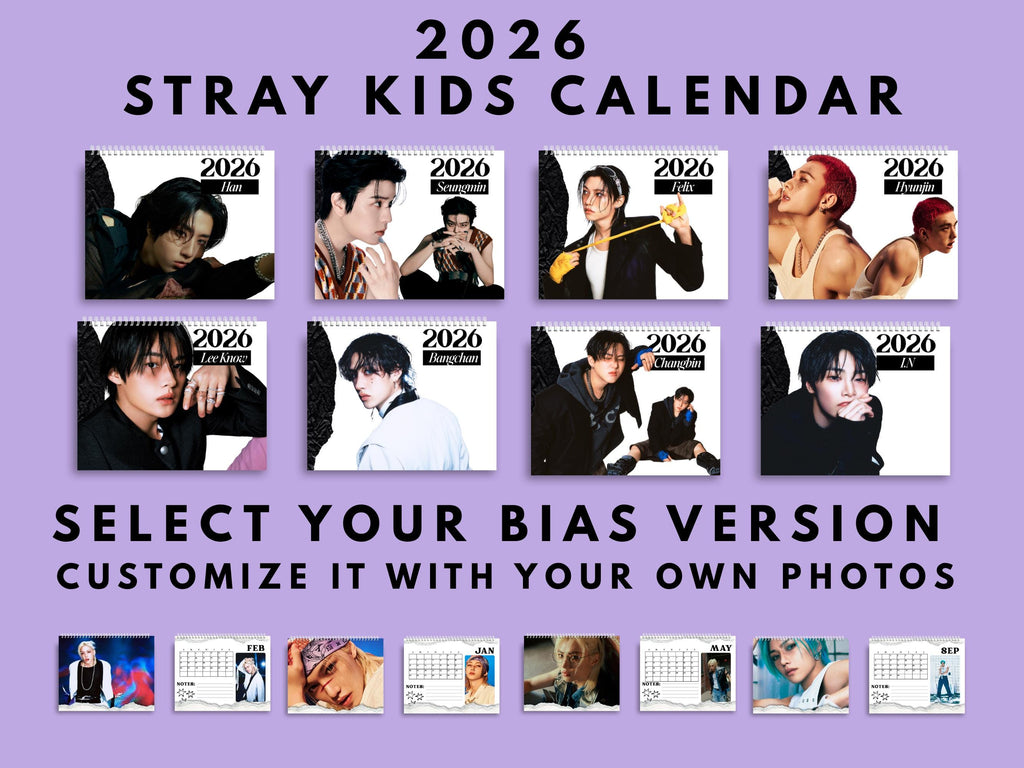 Custom Stray Kids Calendar 2026
