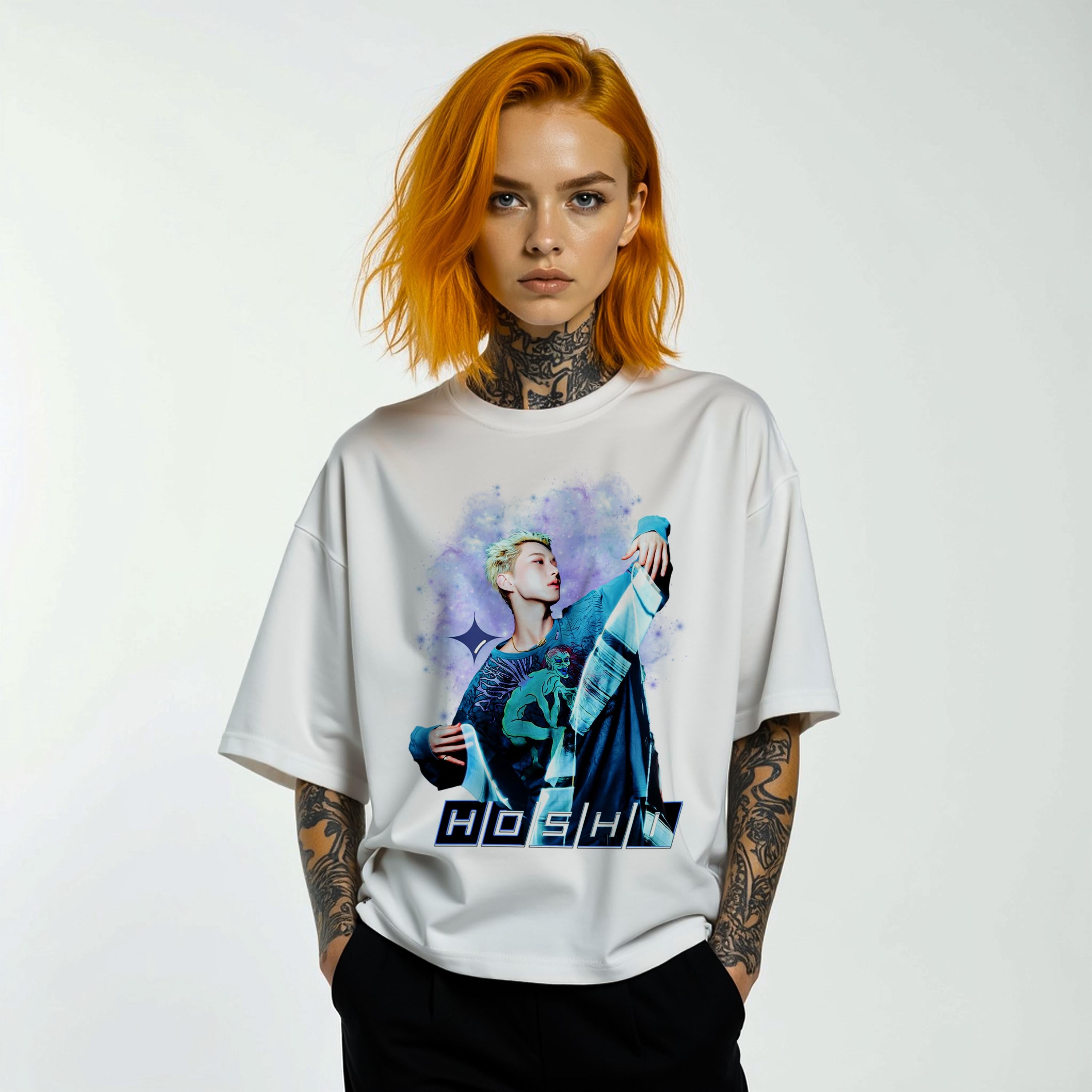 Hoshi Seventeen Inspired Vintage Tee: Soft Cotton Carats Fan Shirt