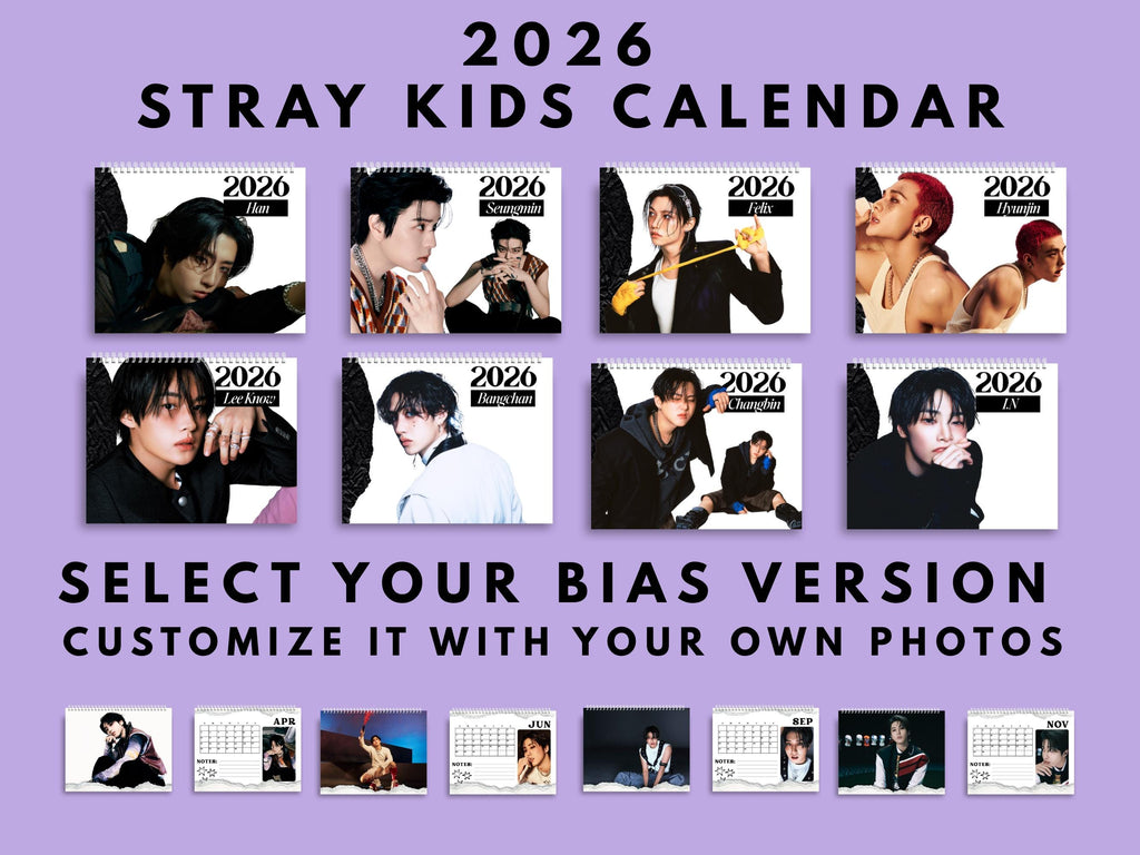 Custom 2026 Han Stray kids calendar
