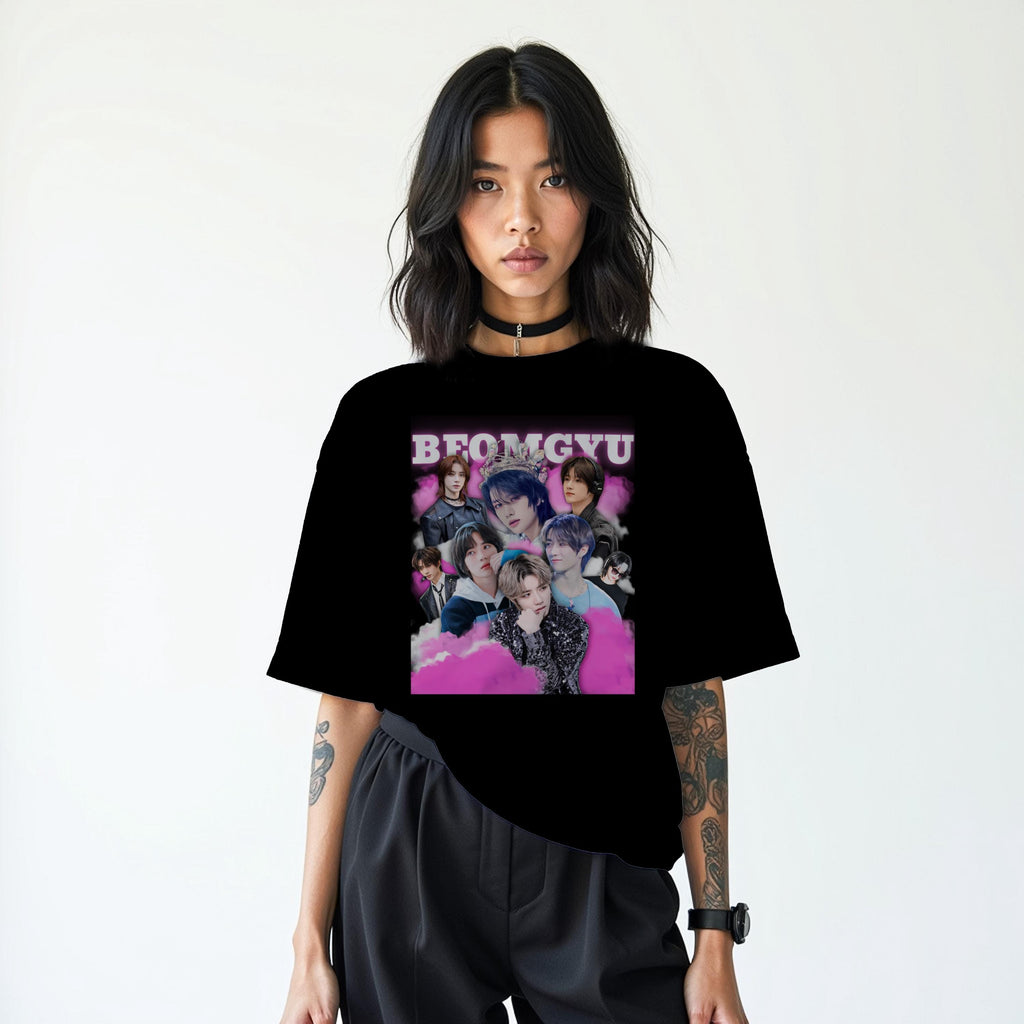 Custom K-Pop T-Shirt: Personalized Name & Design, US Cotton Tee