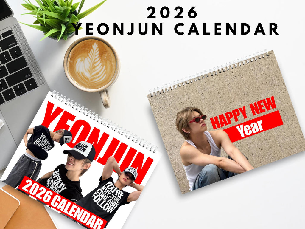 Custom TXT Yeonjun 2026 wall calendar
