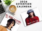 Gdragon Bigbang 2026 wall Calendar