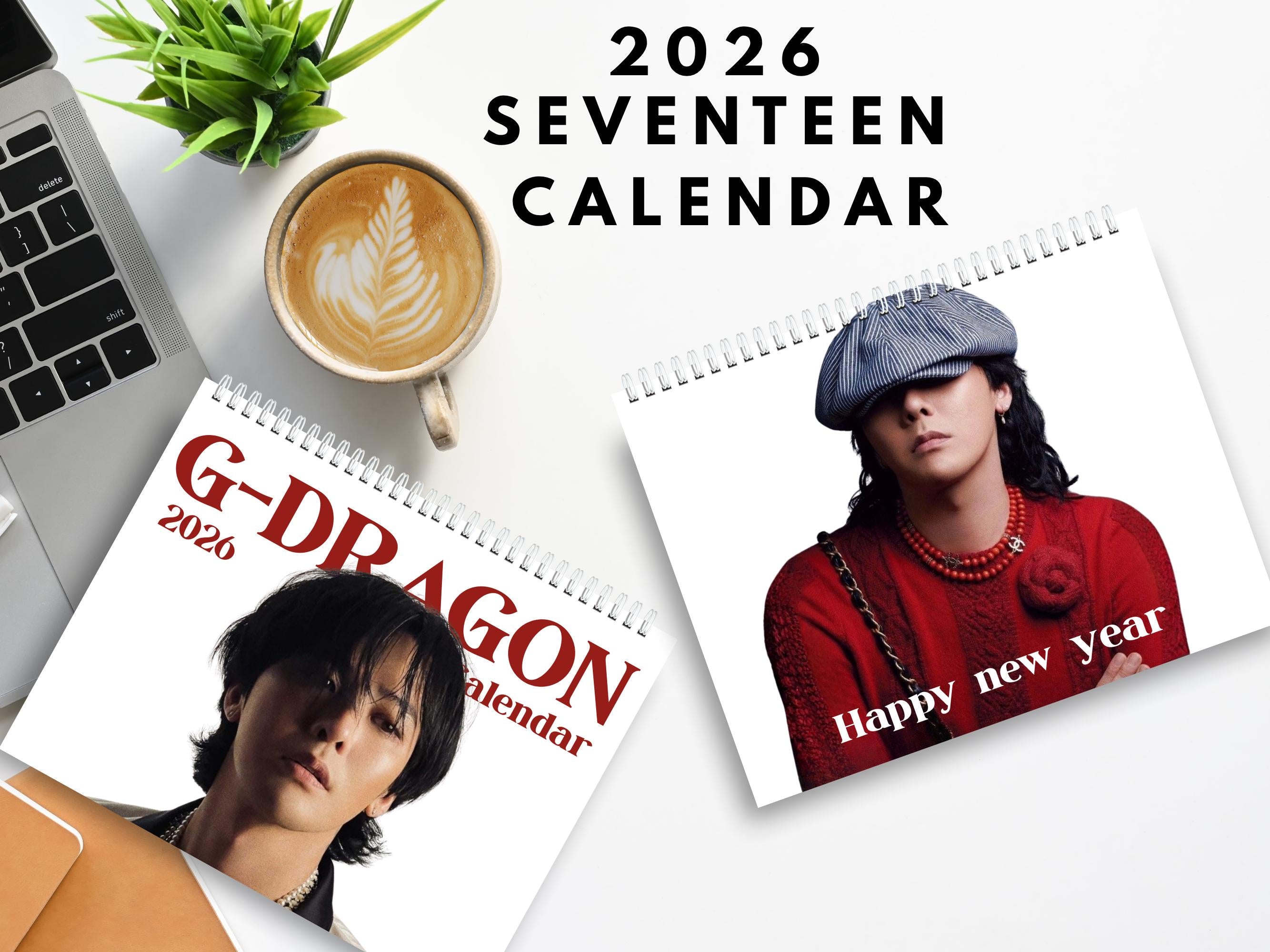 Gdragon Bigbang 2026 wall Calendar