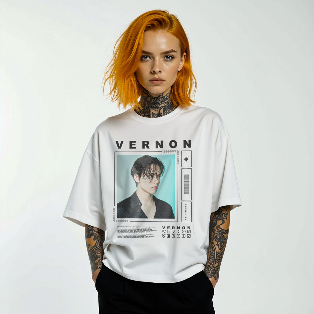 Vernon Seventeen Kpop Shirt: Vintage Graphic Tee for Carats