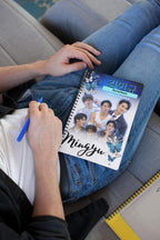 Custom Kpop Idol Notebook: Ruled Line Spiral Notebook