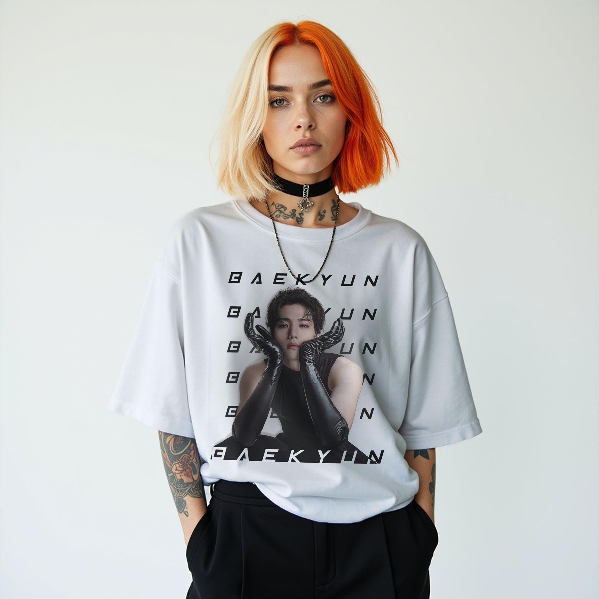 Baekhyun Kpop Comfort Colors Tee: Oversized EXO Fan Shirt