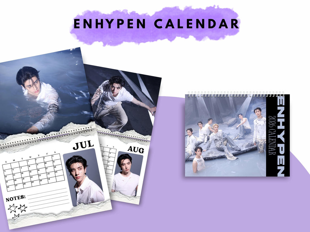 Enhypen 2026 wall Calendar