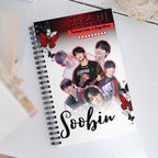 Custom Kpop Idol Notebook: Ruled Line Spiral Notebook