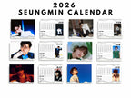 Custom 2026 Seungmin Stray kids calendar