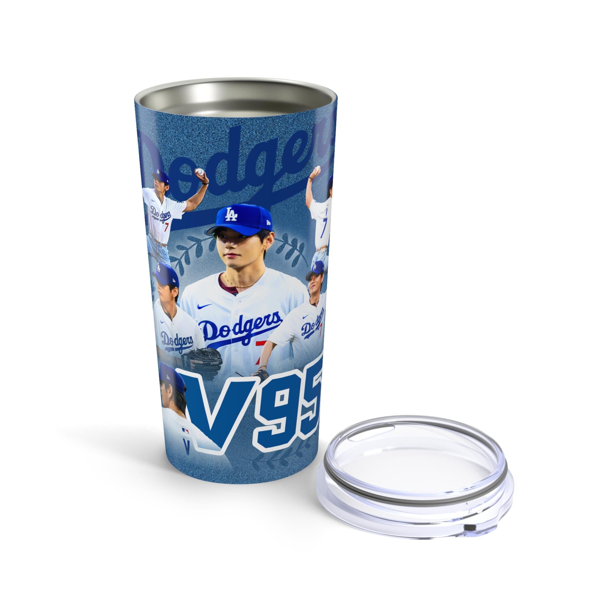 BTS V Dodgers Tumbler: Kpop Stainless Steel 20oz