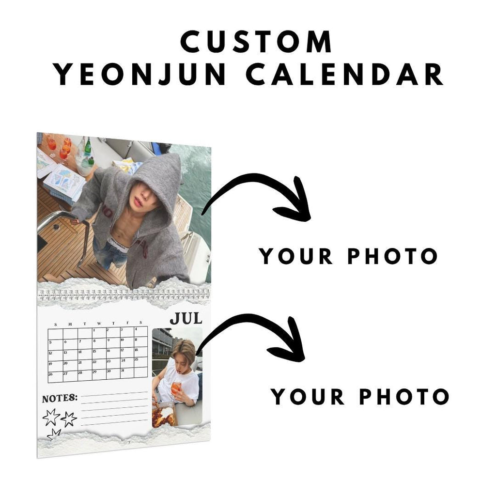 Custom TXT Yeonjun 2026 wall calendar