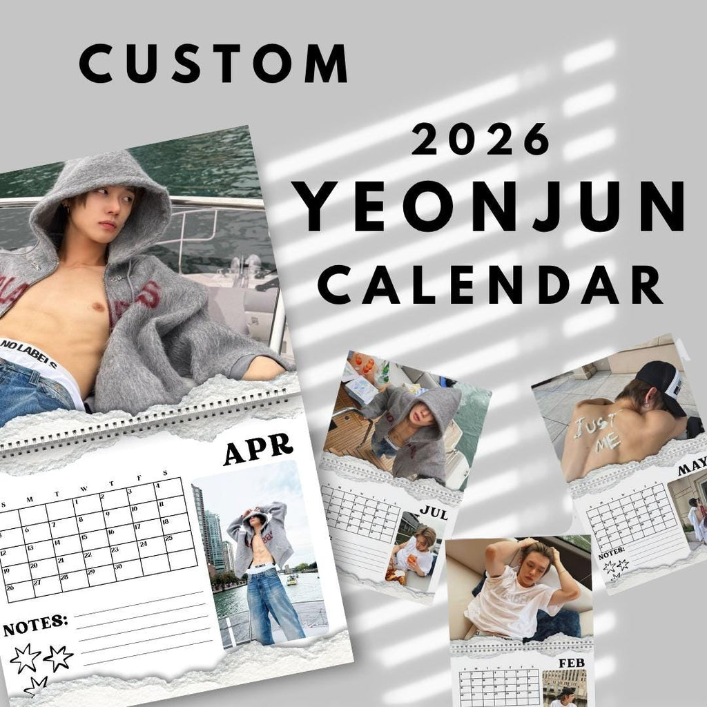 Custom TXT Yeonjun 2026 wall calendar