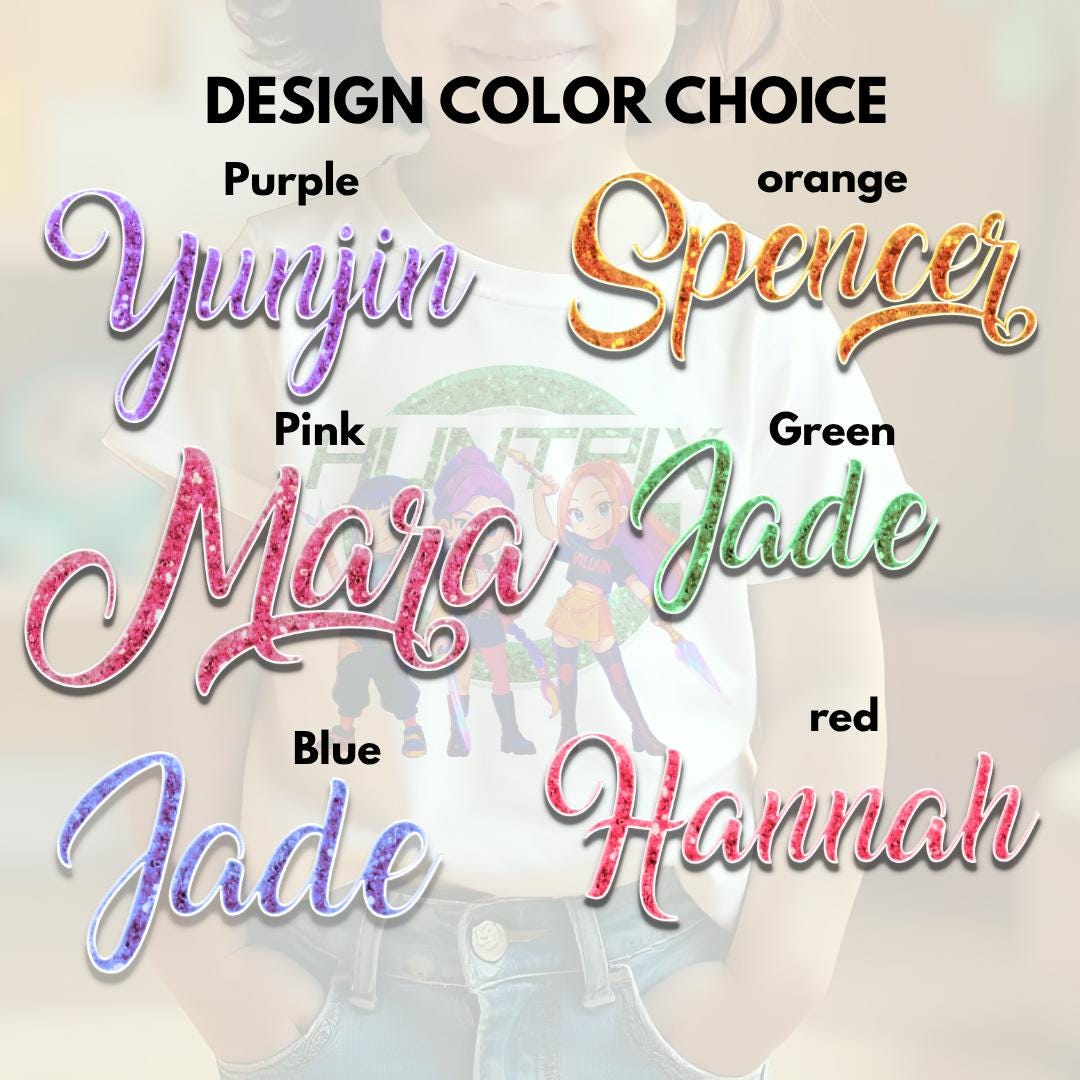 Custom Huntrix Demon Hunters T Shirts, First Day of Kindergarten Shirt, Back to School Outfit, Kids T Shirts, Birthday Gift for Kid