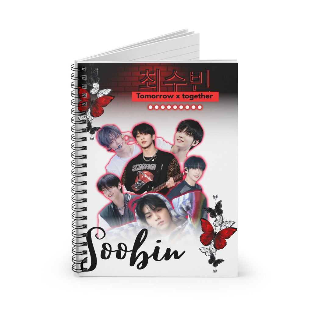 Custom Kpop Idol Notebook: Ruled Line Spiral Notebook