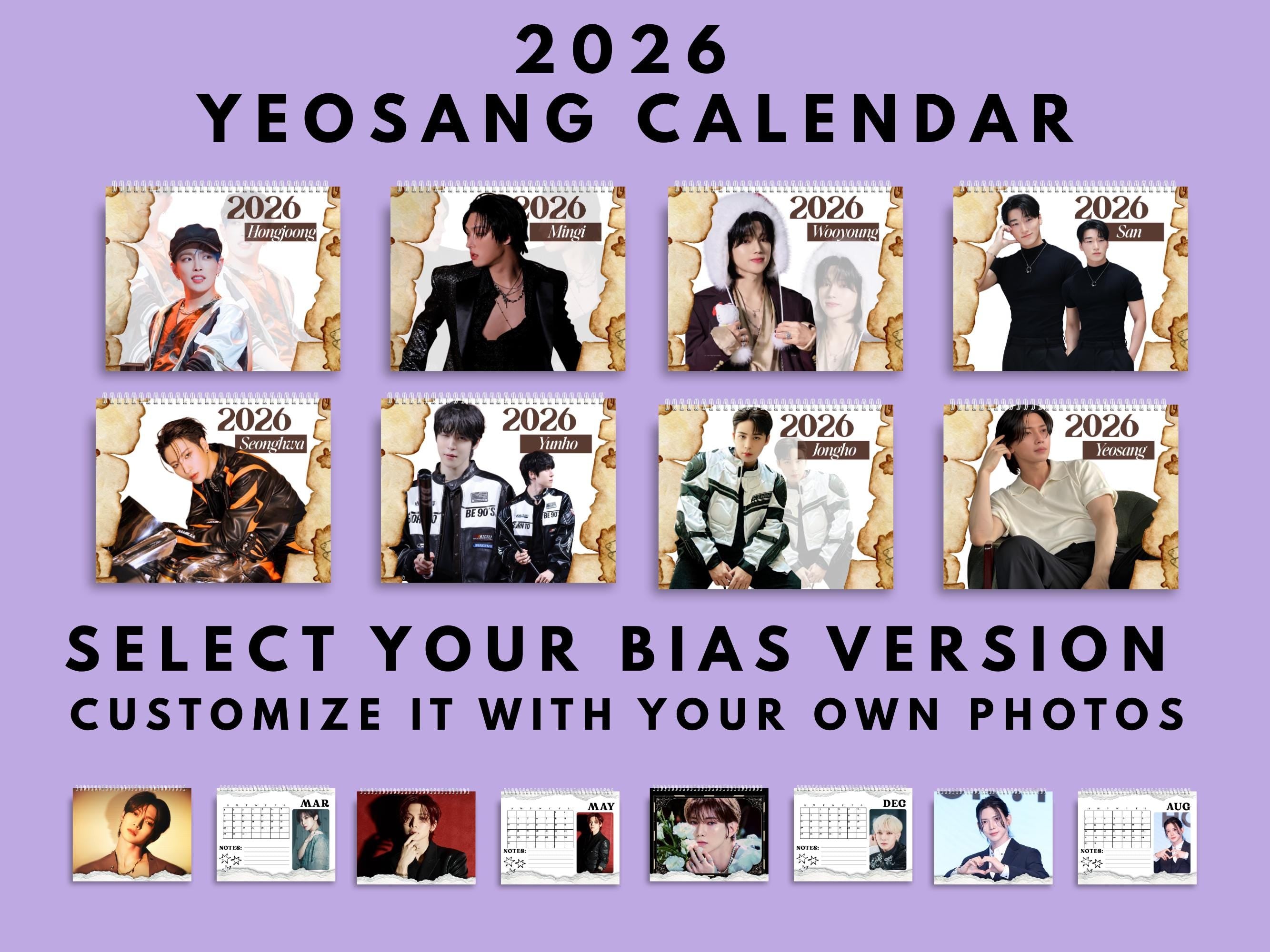 Custom Yeosang Ateez Calendar